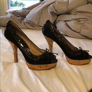 Michael Kors peep toe heel
